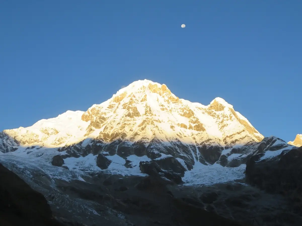 sunrise view from annapurna base camp
